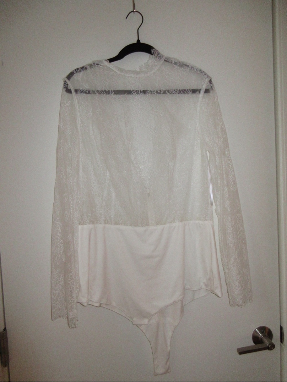 VOW'D Ivory Chantilly Lace Bodysuit